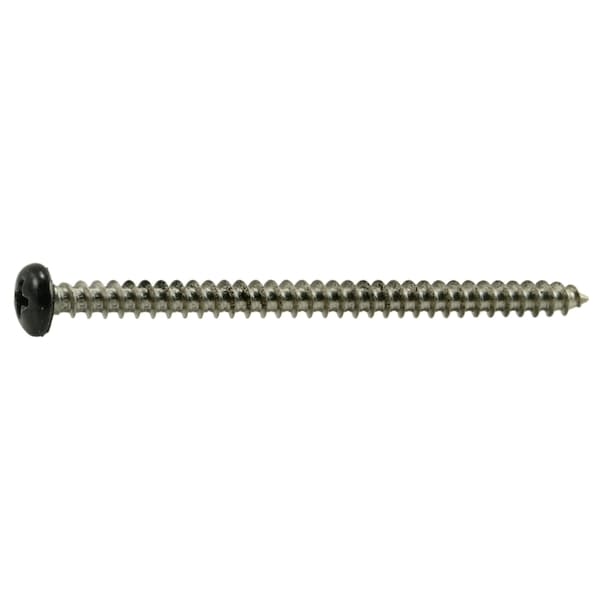 Midwest Fastener Sheet Metal Screw, #10 x 3 in, Painted 18-8 Stainless Steel Pan Head Phillips Drive, 100 PK 09107 - main
